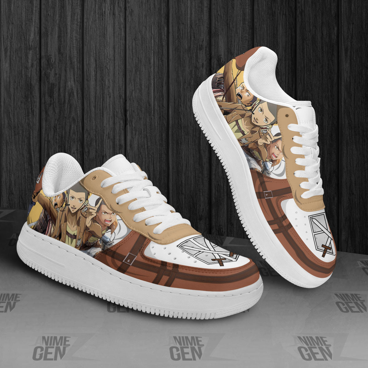 Attack On Titan Connie Air Sneakers Custom Anime Shoes - Image 2