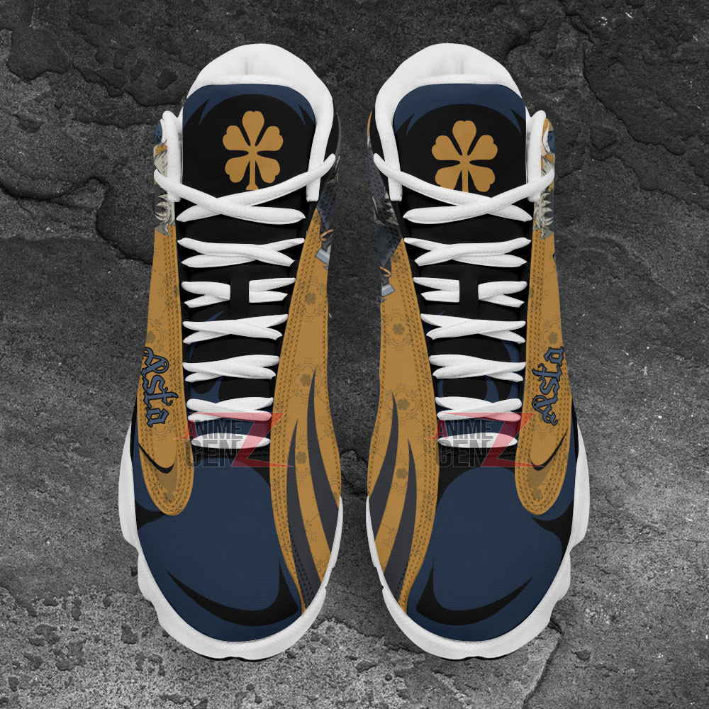 Black Clover Asta Air Jordan 13 Sneaker Custom Anime Shoes - Image 5