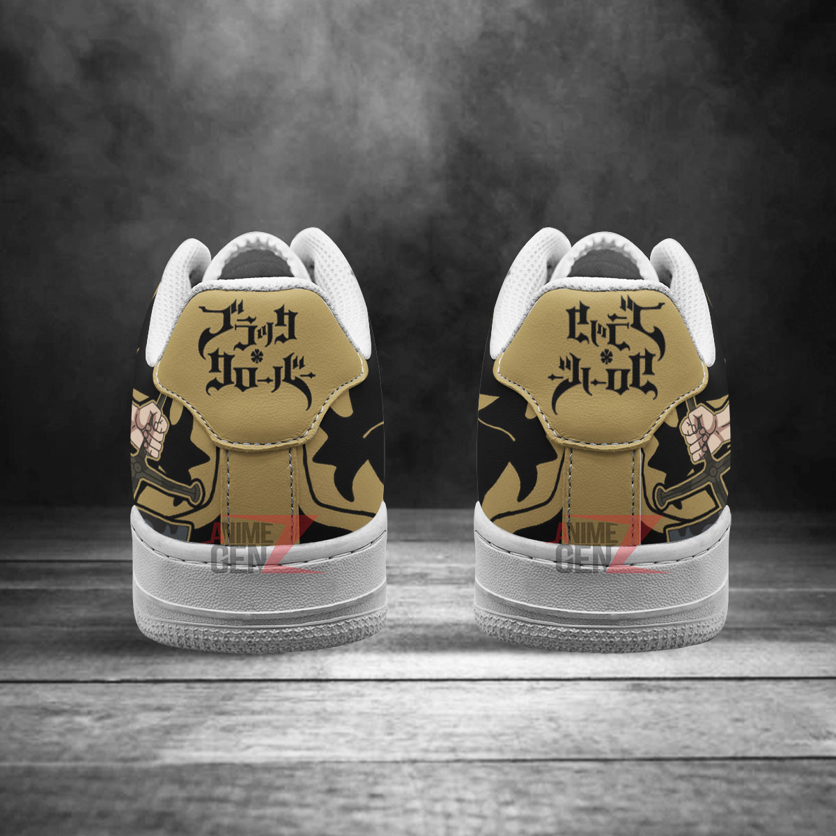 Black Clover Asta Black Bull Sneakers Custom Anime Shoes - Image 4