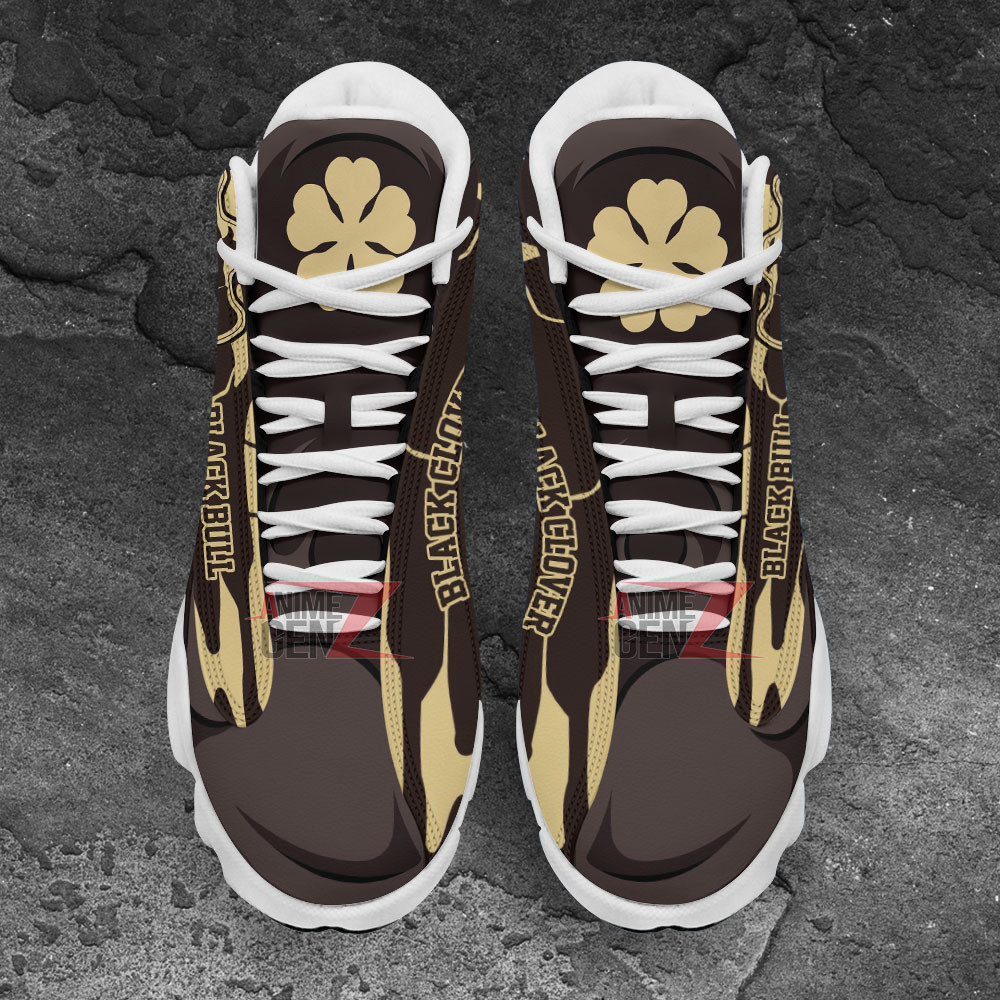 Black Clover Black Bull Air Jordan 13 Sneakers Custom Anime Shoes - Image 4