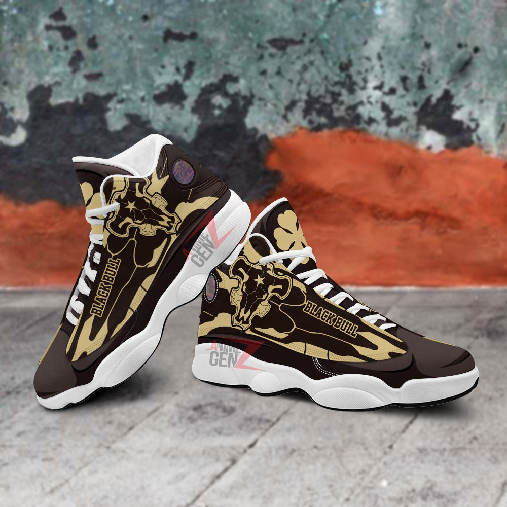Black Clover Black Bull Air Jordan 13 Sneakers Custom Anime Shoes - Image 5