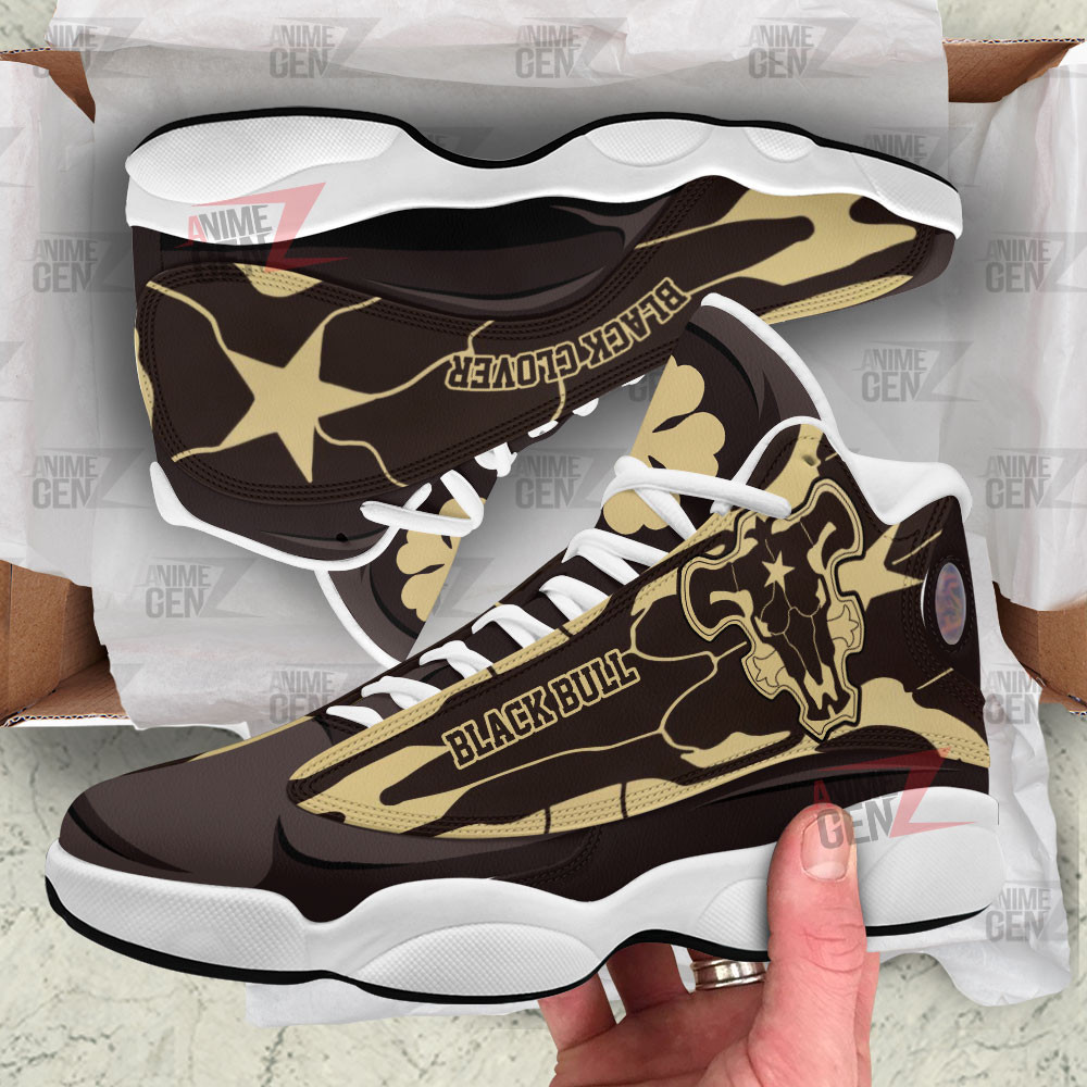 Black Clover Black Bull Air Jordan 13 Sneakers Custom Anime Shoes - Image 3