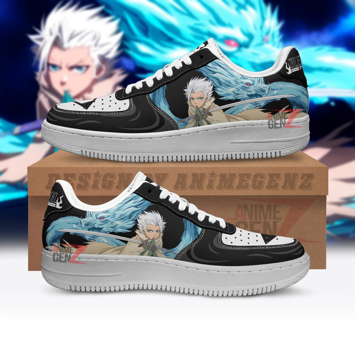 Bleach Toshiro Hitsugaya Air Sneakers Custom Anime Shoes