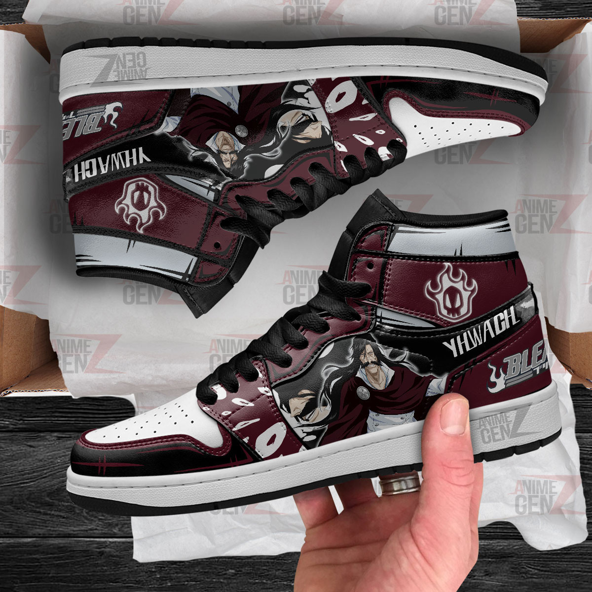 Bleach Yhwach JD Sneakers Custom Anime Shoes - Image 4