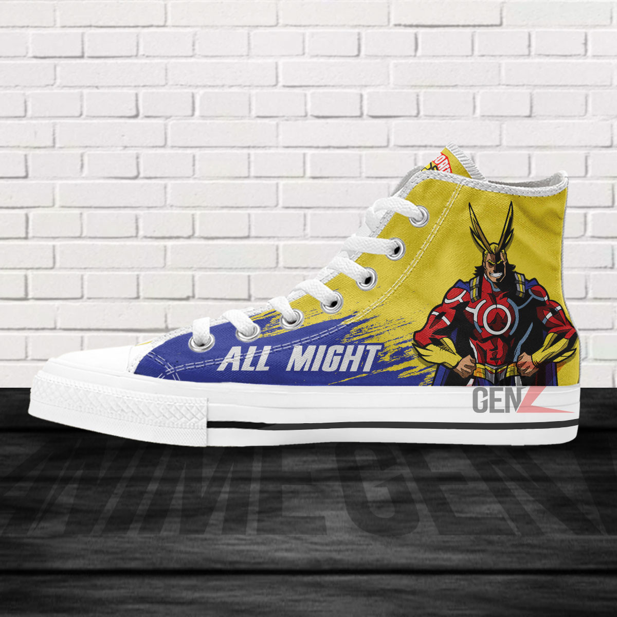 BNHA All Might High Top Shoes Custom Anime Shoes - Image 4