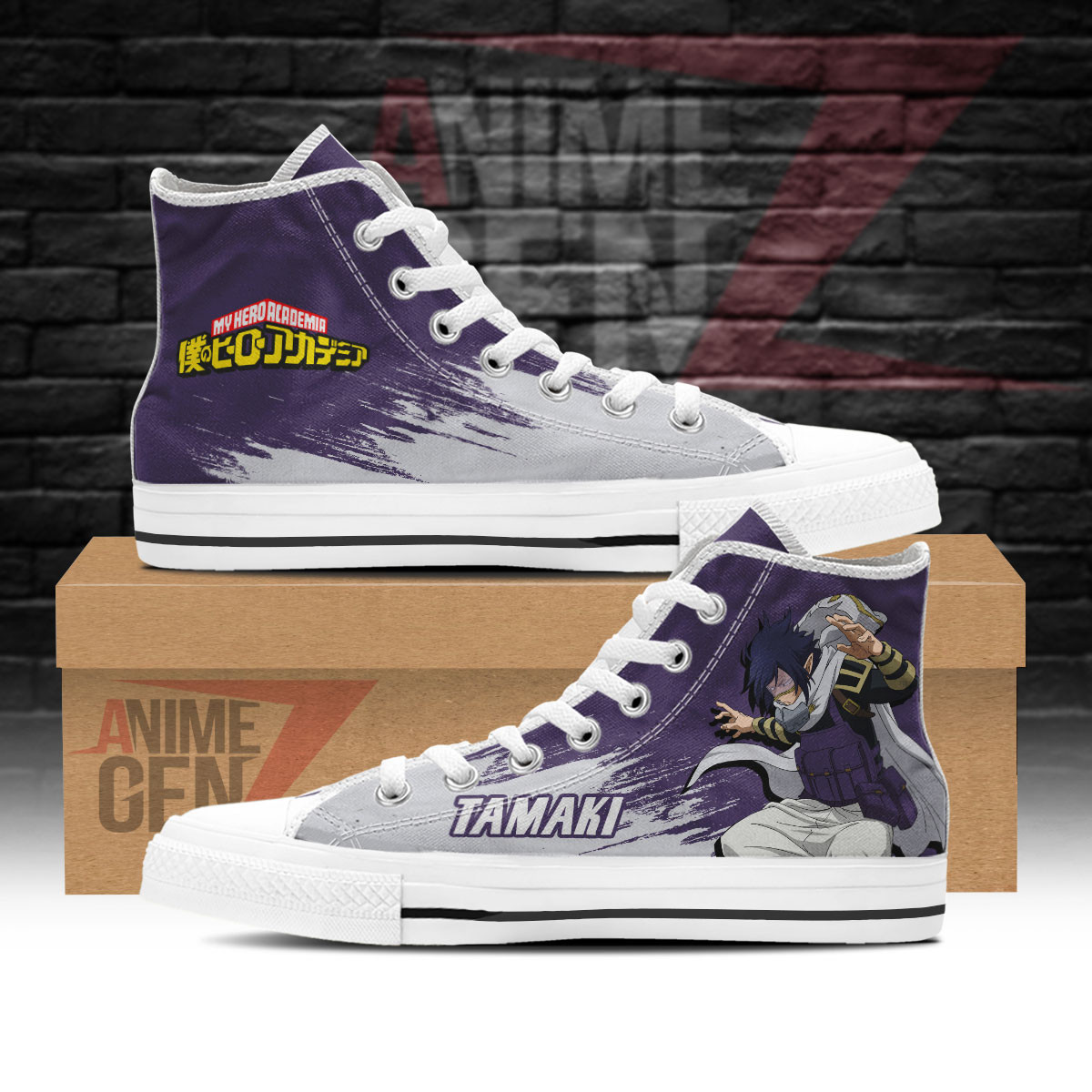 BNHA Amajiki Tamaki High Top Shoes Custom Anime Shoes