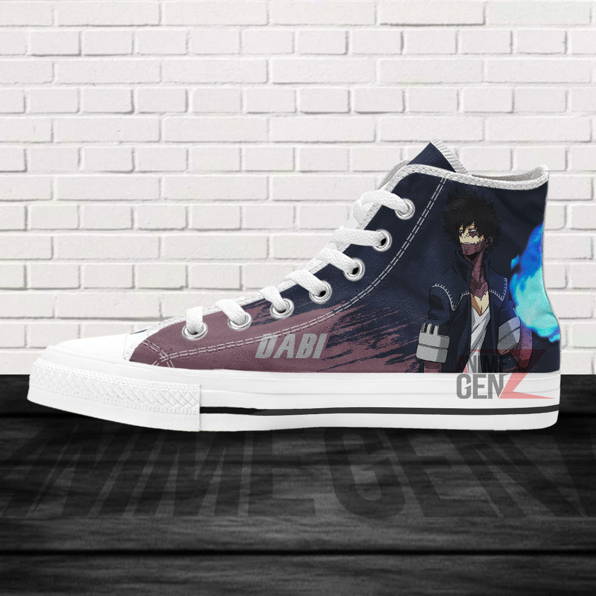 BNHA Dabi High Top Shoes Custom Anime Shoes - Image 4