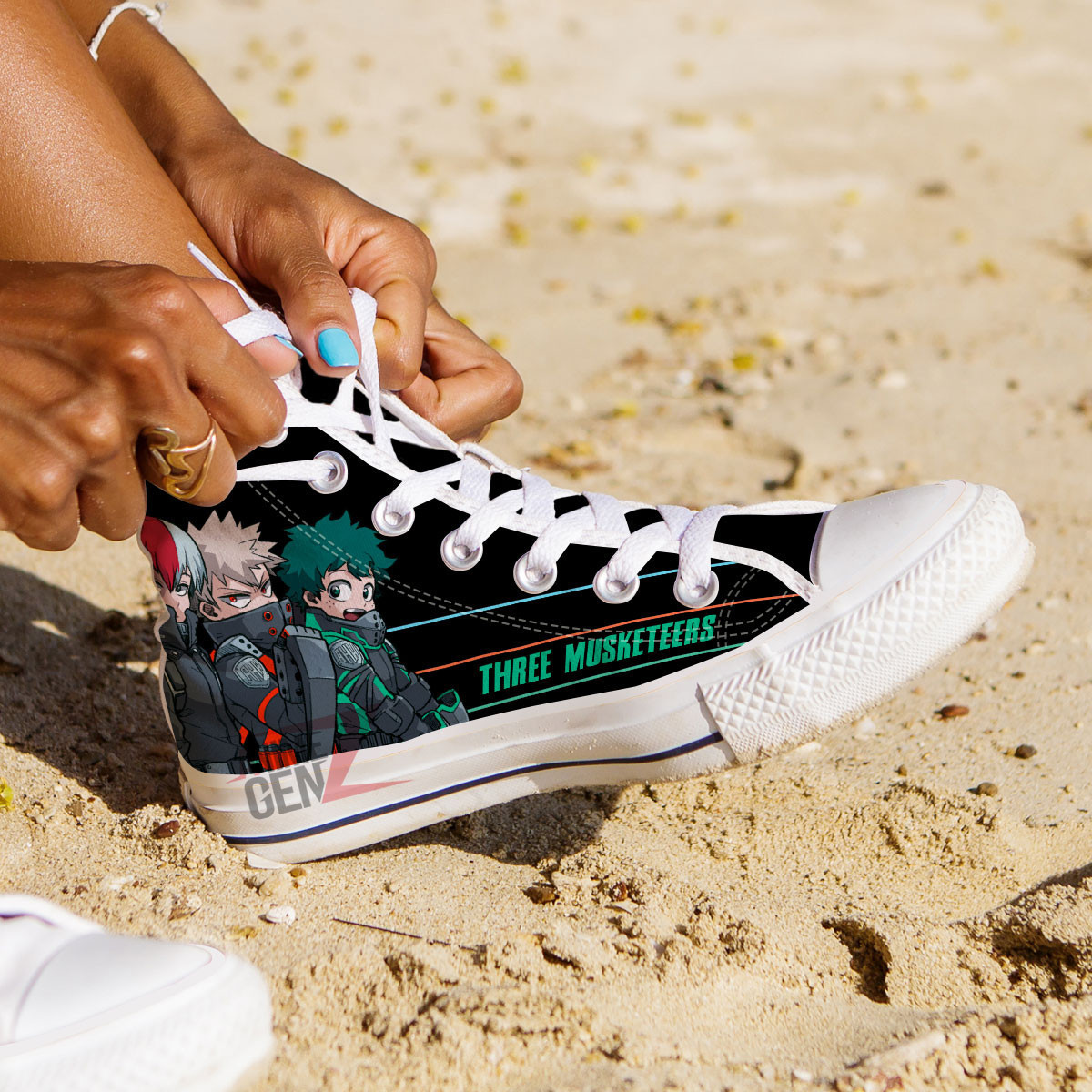 BNHA Three Musketeers High Top Shoes Custom Anime Shoes - Image 3