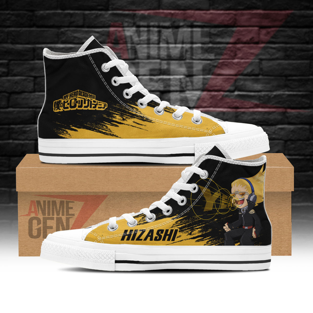 BNHA Yamada Hizashi High Top Shoes Custom Anime Shoes