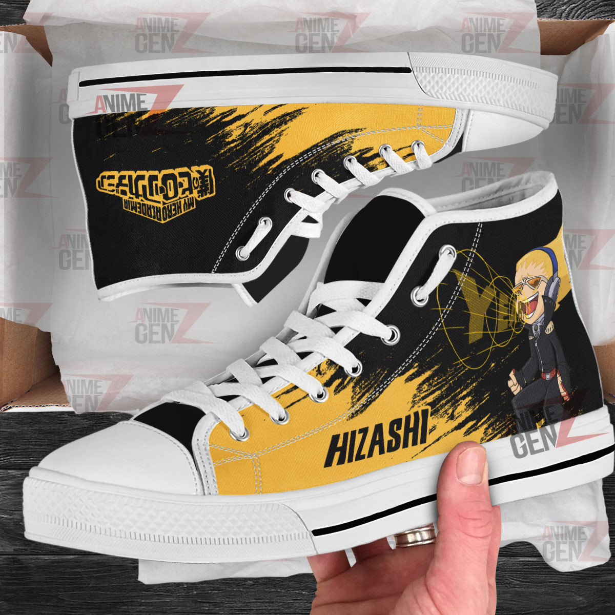 BNHA Yamada Hizashi High Top Shoes Custom Anime Shoes - Image 2