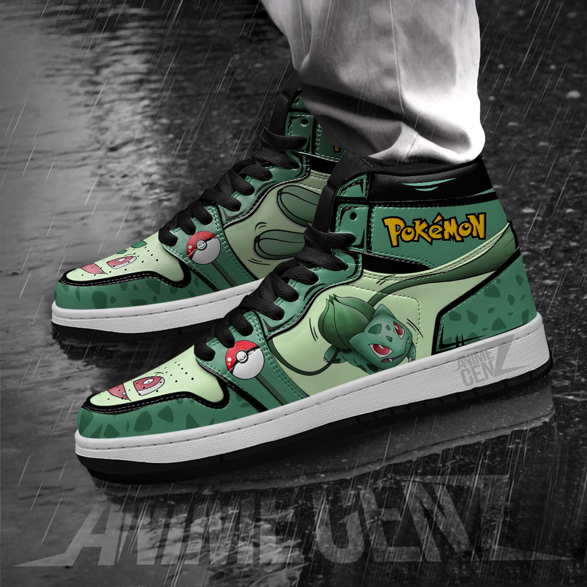 Bulbasaur JD Sneakers Pokemon Custom Anime Shoes - Image 5
