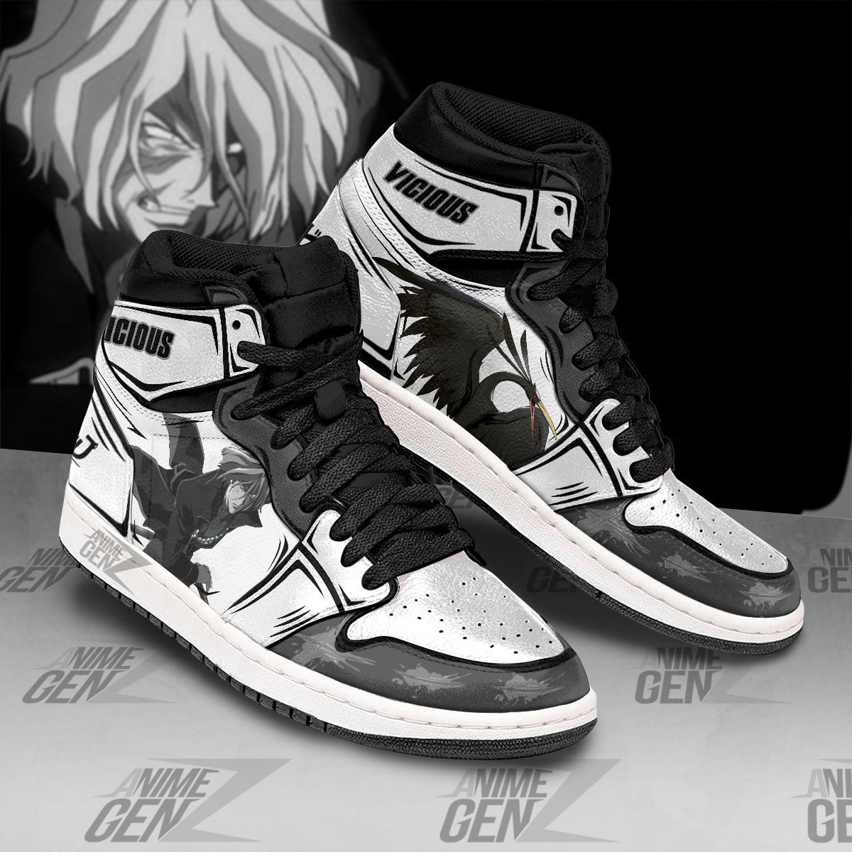 Cowboy Bebop Vicious JD Sneakers Custom Anime Shoes - Image 2