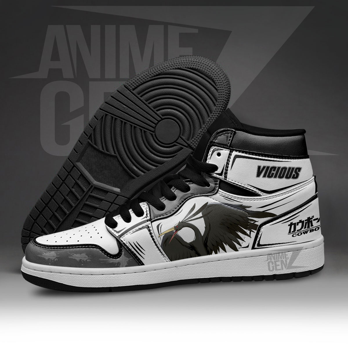 Cowboy Bebop Vicious JD Sneakers Custom Anime Shoes - Image 5