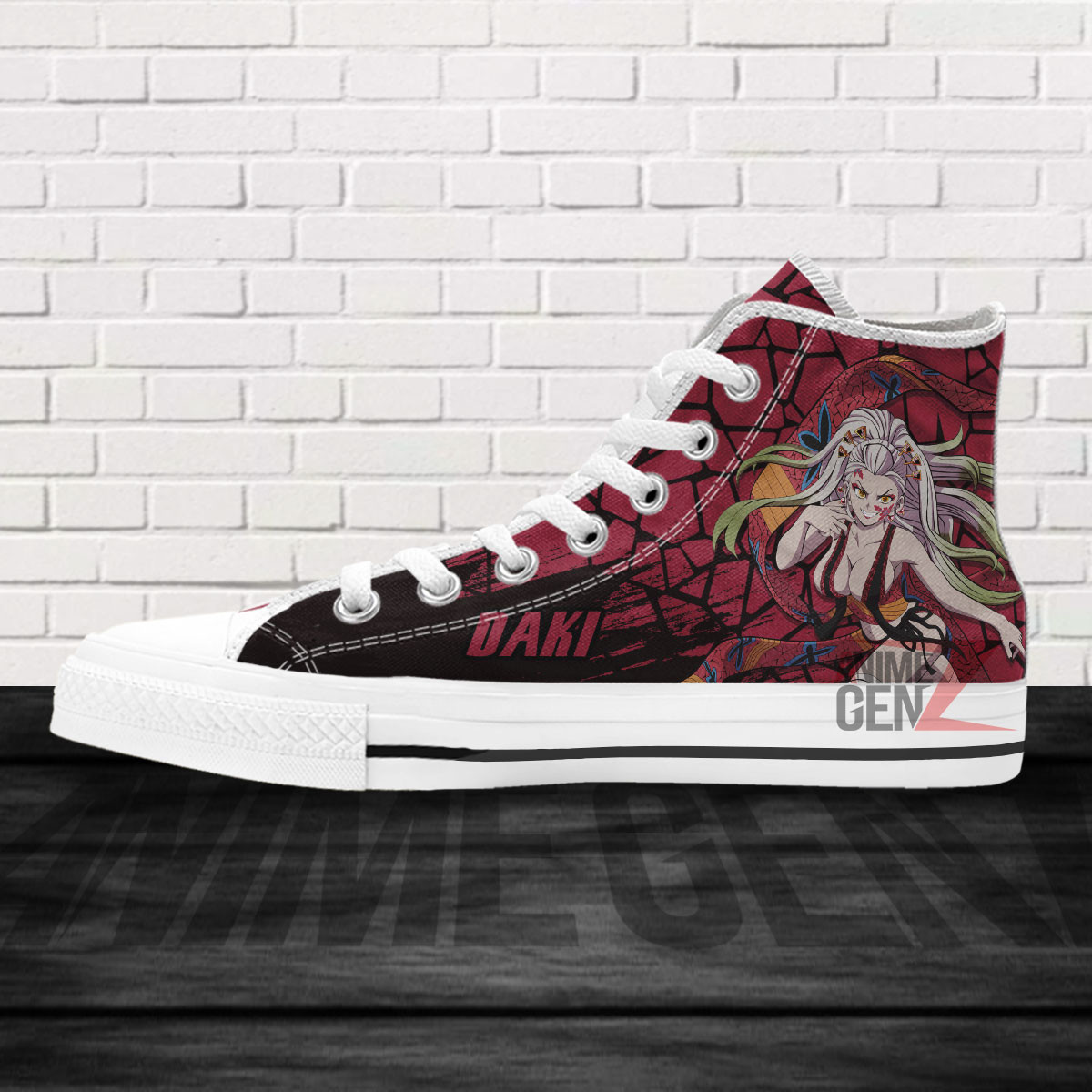 Demon Slayer Daki High Top Shoes Custom Anime Shoes - Image 4