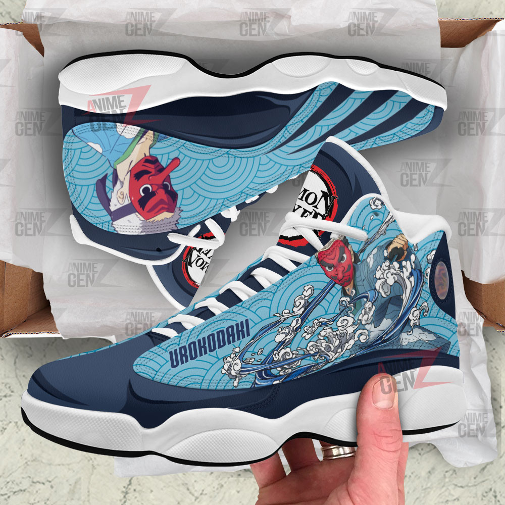 Demon Slayer JD 13 Sneakers Sakonji Urokodaki Air Jordan 13 Custom Anime Shoes - Image 3