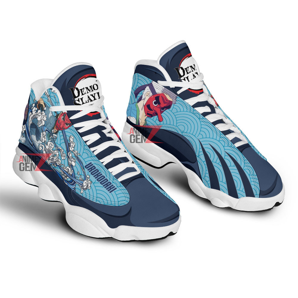Demon Slayer JD 13 Sneakers Sakonji Urokodaki Air Jordan 13 Custom Anime Shoes - Image 2