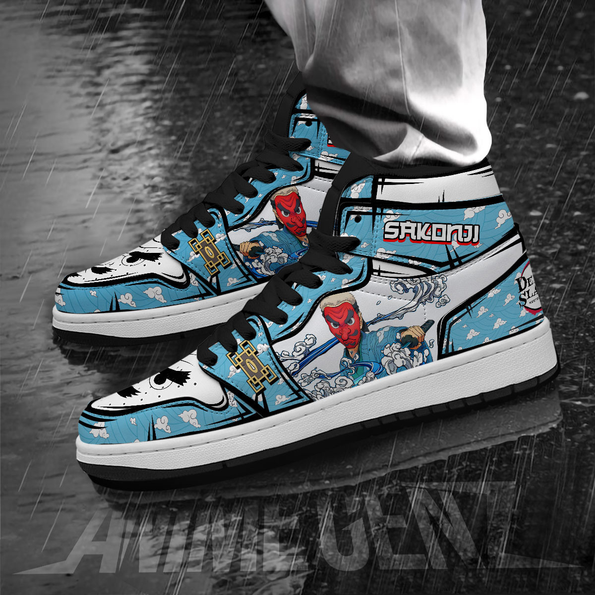 Demon Slayer JD Sneakers Urokodaki Sakonji Custom Anime Shoes - Image 3