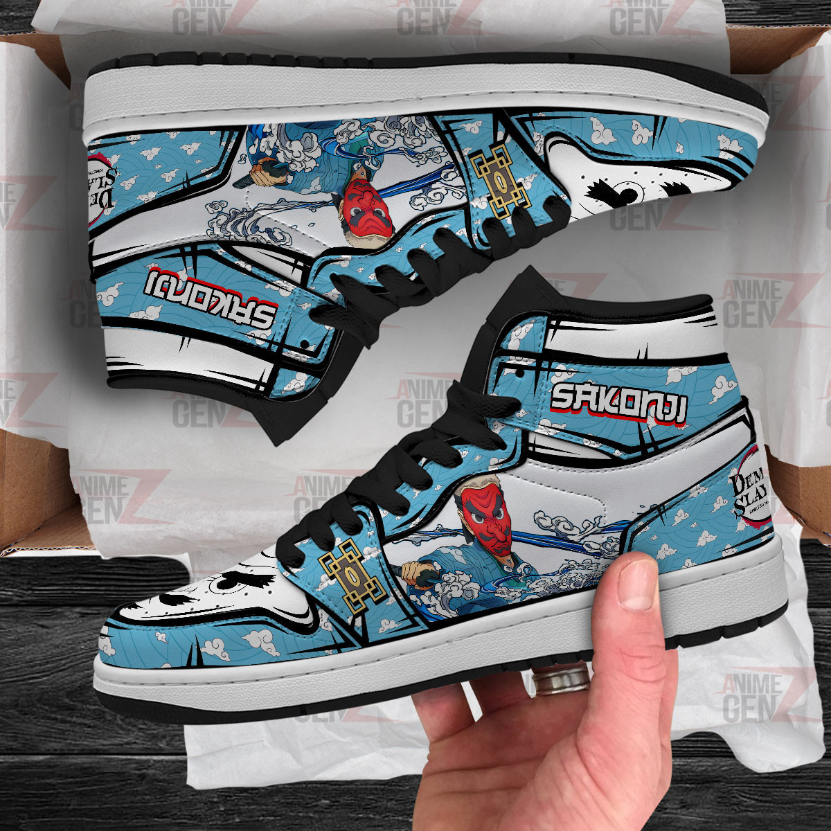 Demon Slayer JD Sneakers Urokodaki Sakonji Custom Anime Shoes - Image 4