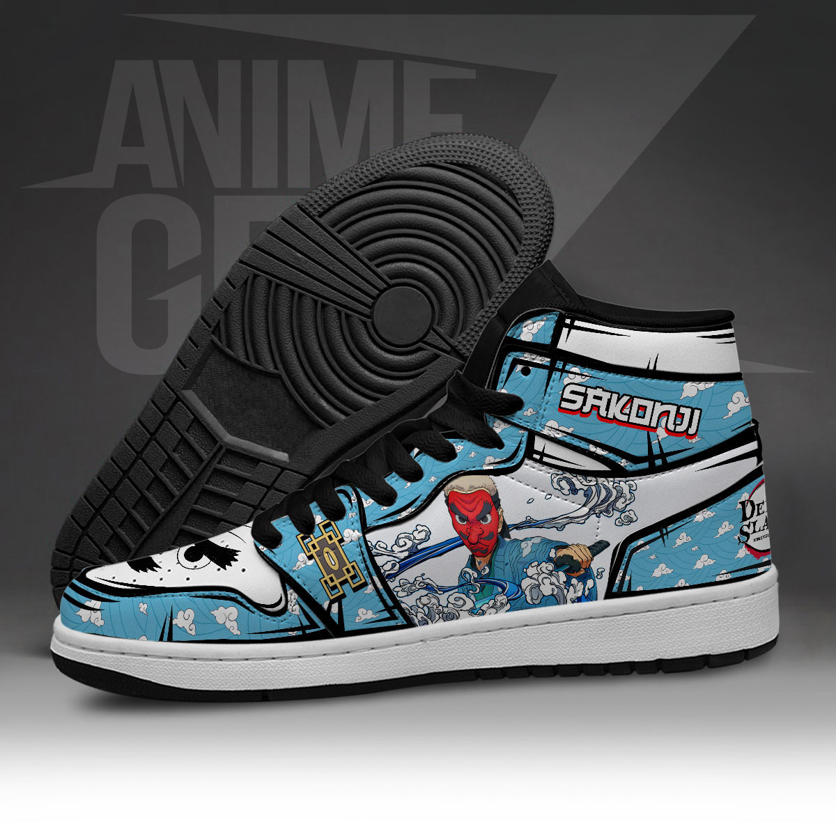Demon Slayer JD Sneakers Urokodaki Sakonji Custom Anime Shoes - Image 5