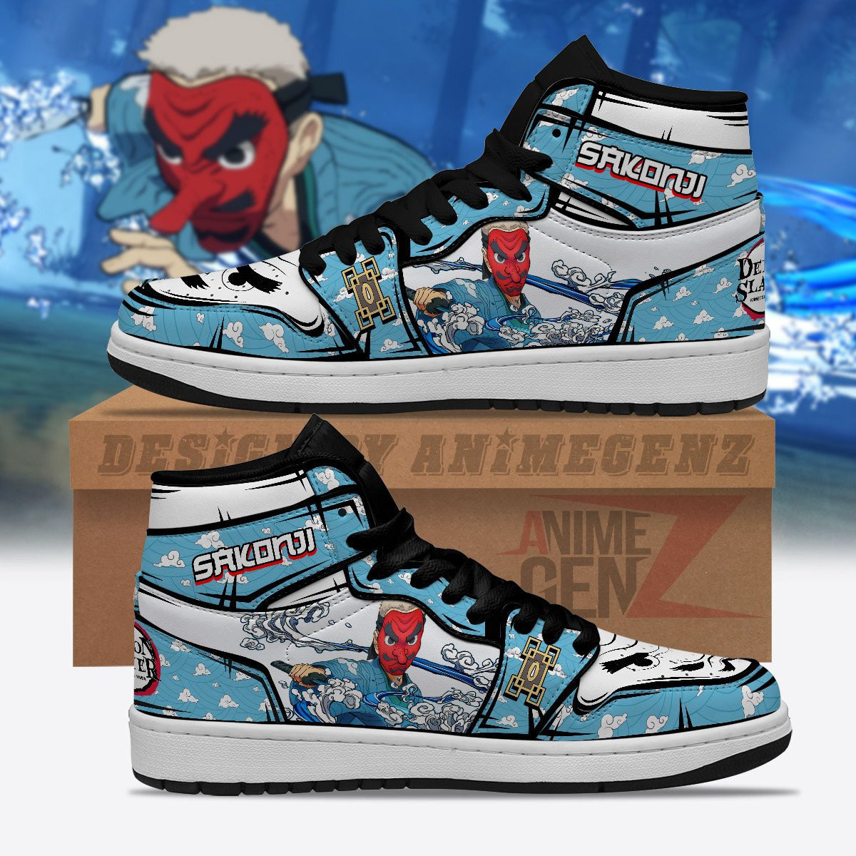 Demon Slayer JD Sneakers Urokodaki Sakonji Custom Anime Shoes