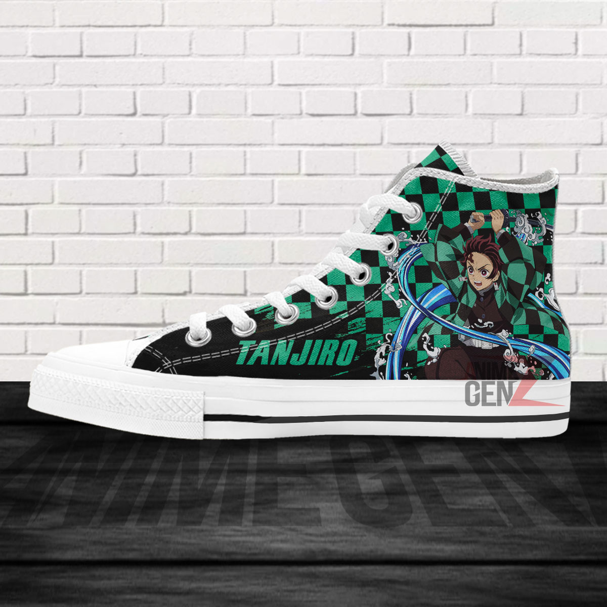 Demon Slayer Kamando Tanjiro High Top Shoes Custom Anime Shoes - Image 4