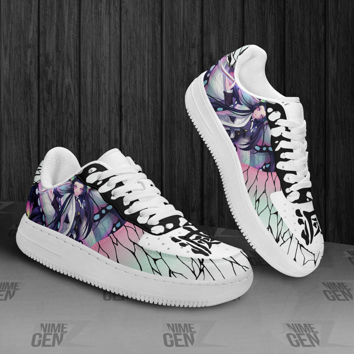 Demon Slayer Kanae Kocho Air Sneakers Custom Anime Shoes - Image 2