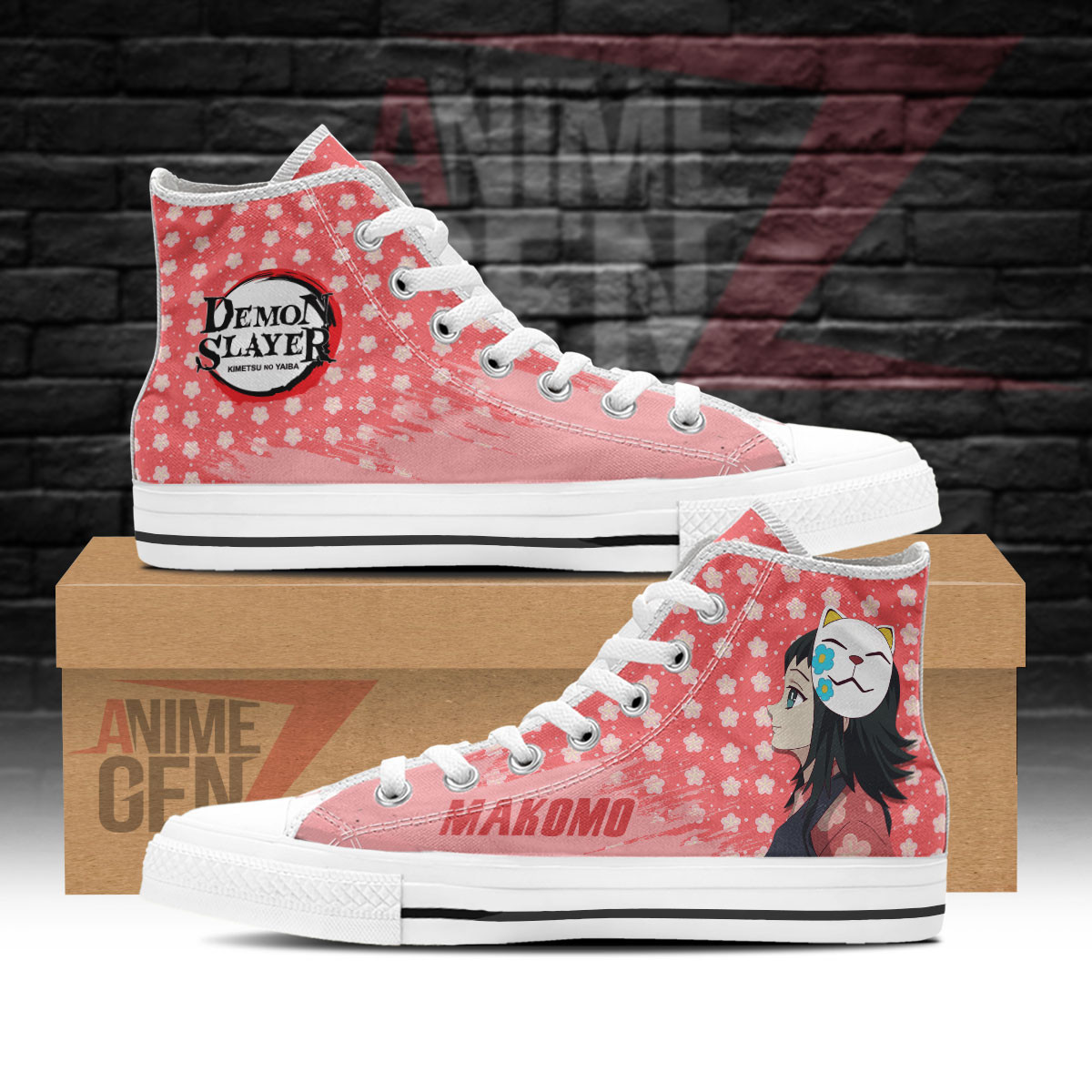 Demon Slayer Makomo High Top Shoes Custom Anime Shoes