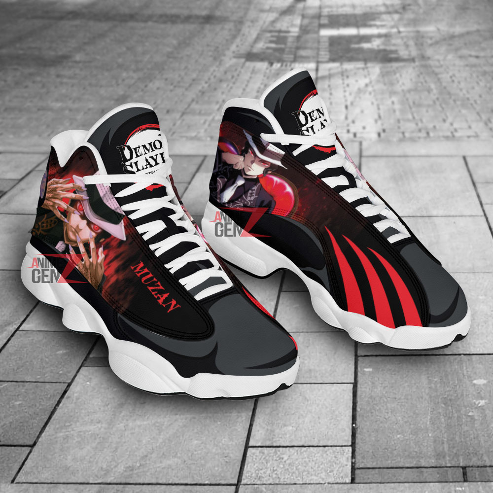 Demon Slayer Muzan Air Jordan 13 Sneakers Custom Anime Shoes - Image 2