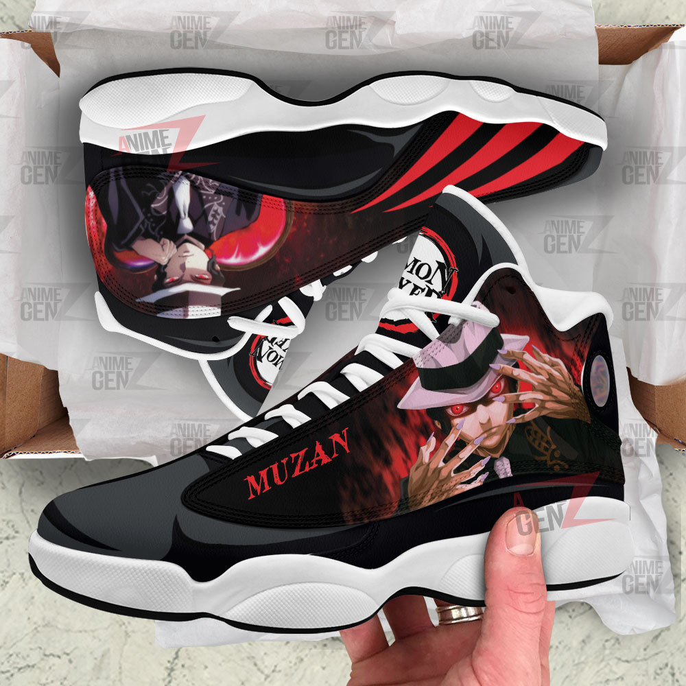 Demon Slayer Muzan Air Jordan 13 Sneakers Custom Anime Shoes - Image 3