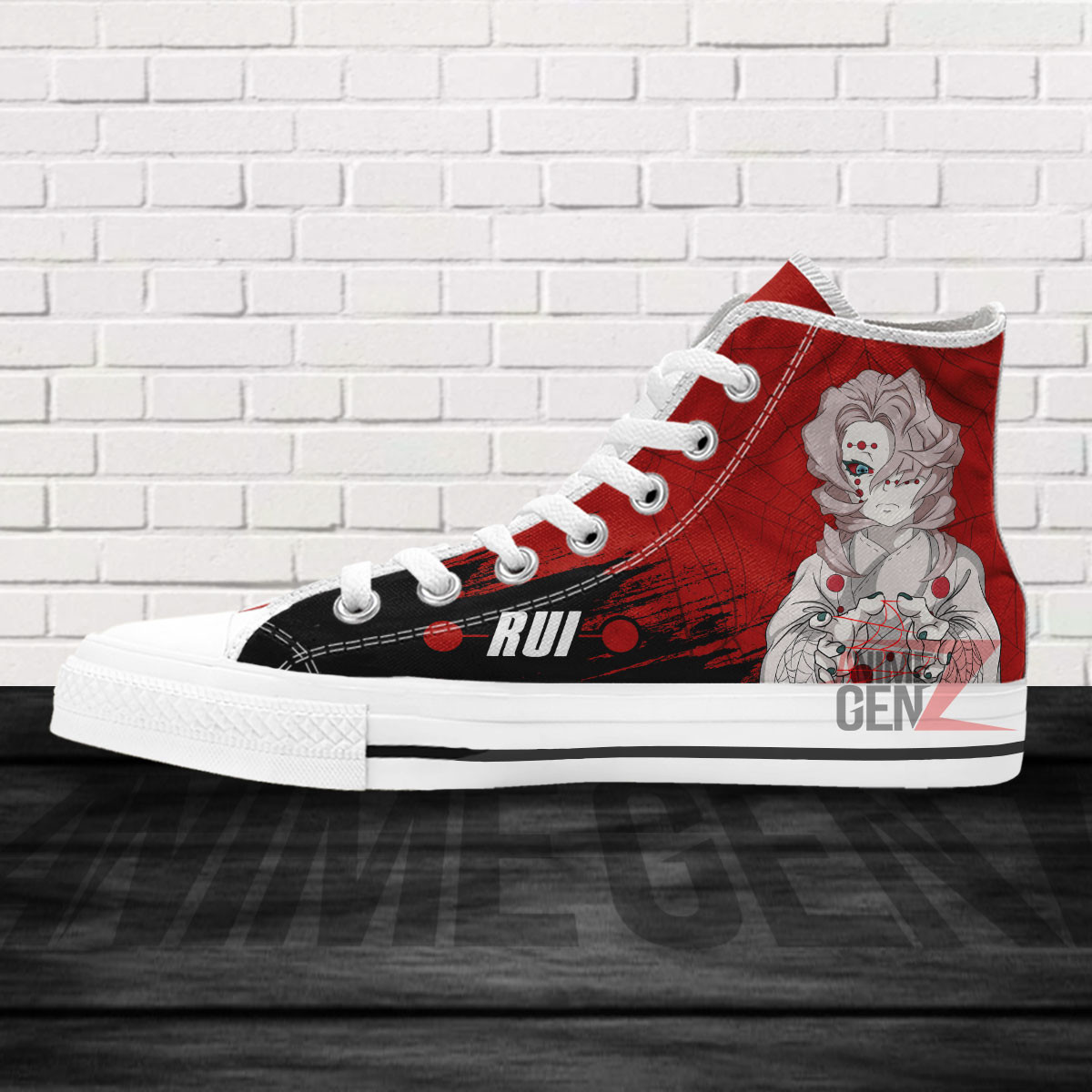 Demon Slayer Rui High Top Shoes Custom Anime Shoes - Image 4