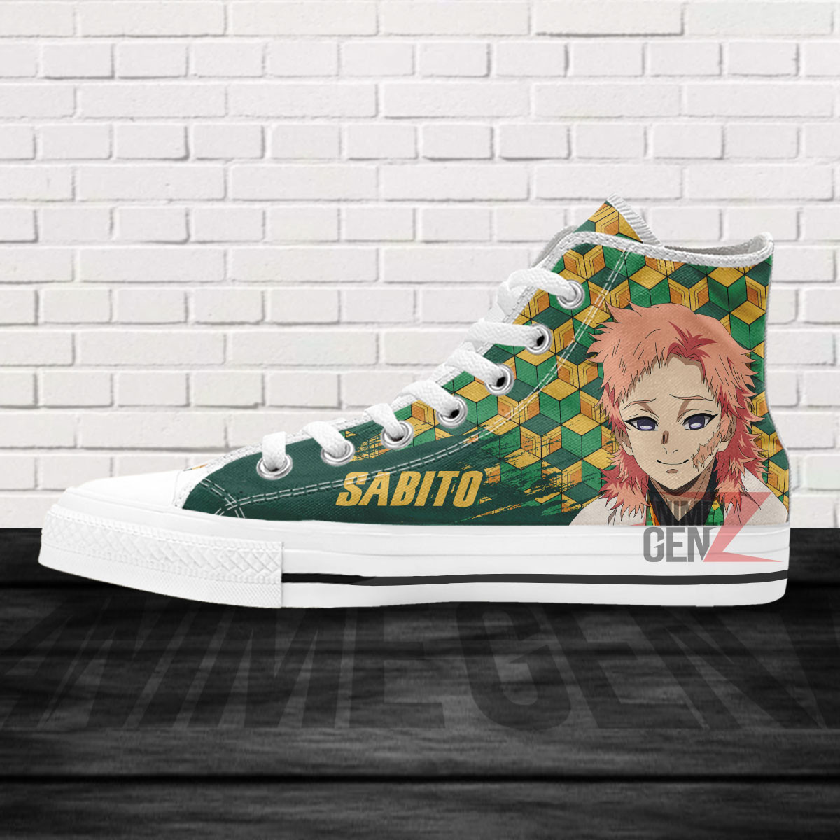 Demon Slayer Sabito High Top Shoes Custom Anime Shoes - Image 4