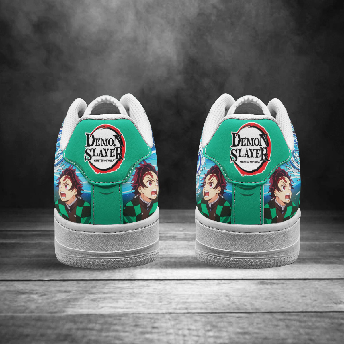 Demon Slayer Tajiro Air Sneakers Water Breathing Custom Anime Shoes - Image 4