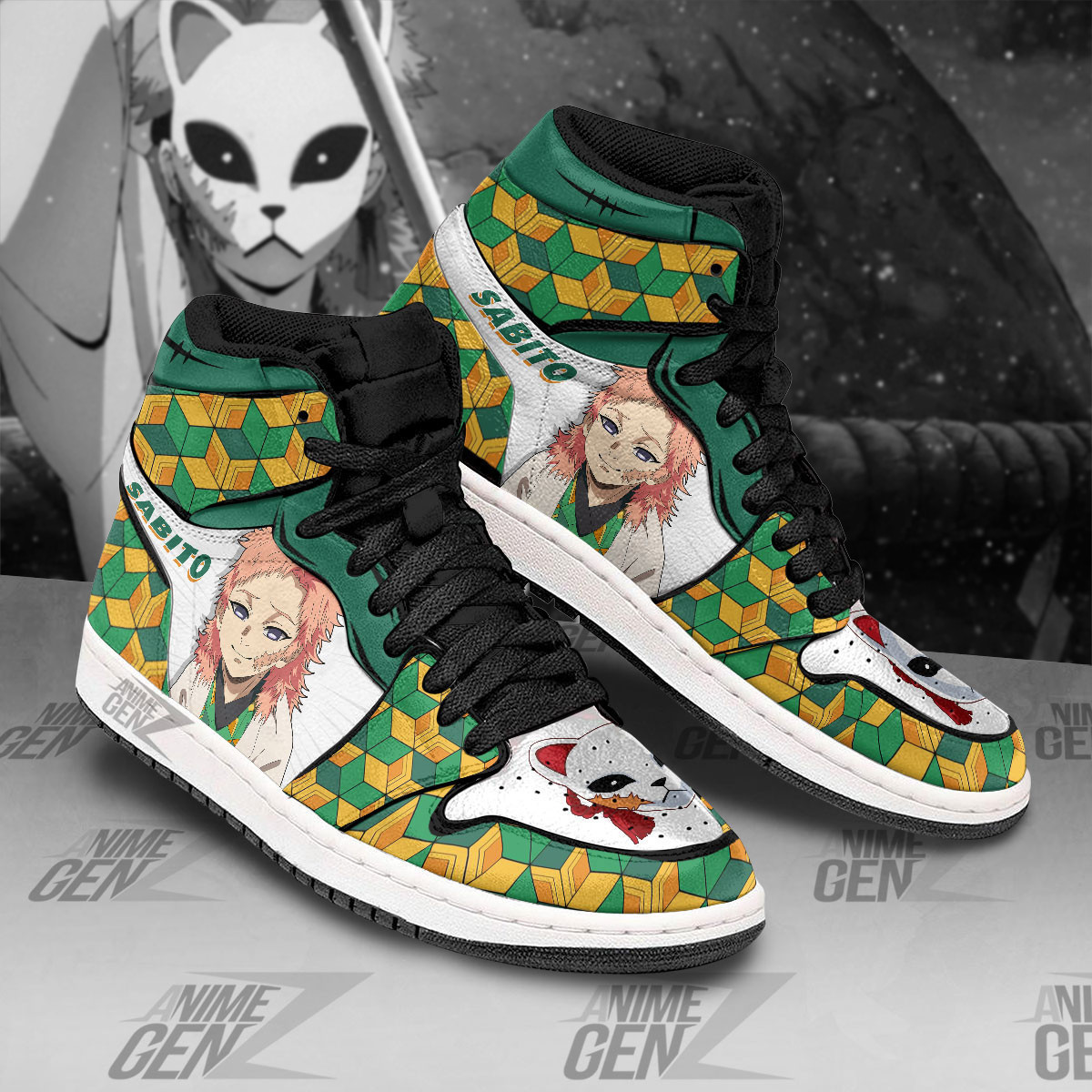 Demon Slayers Sabito JD Sneakers Custom Anime Shoes - Image 2