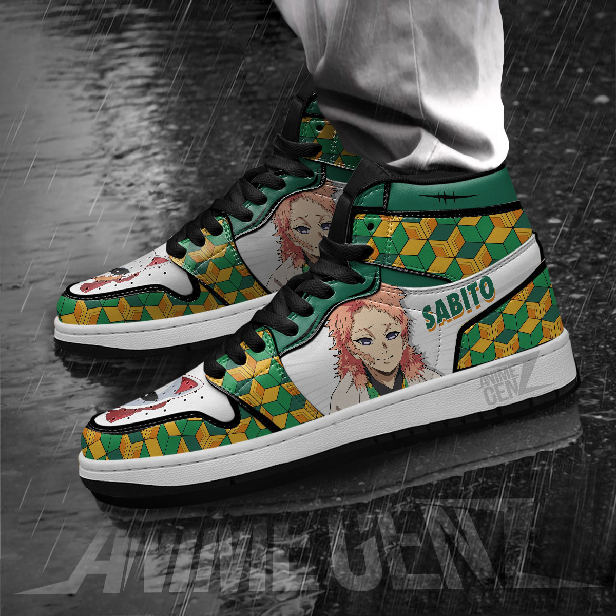Demon Slayers Sabito JD Sneakers Custom Anime Shoes - Image 3