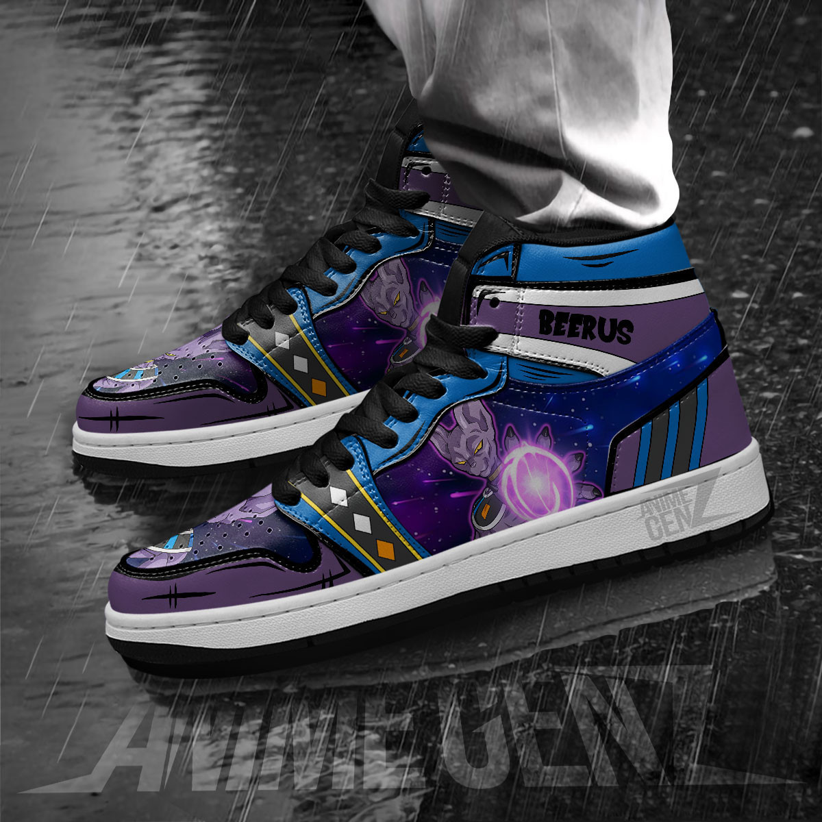 Dragon Ball Beerus JD Sneakers Custom Anime Shoes - Image 3