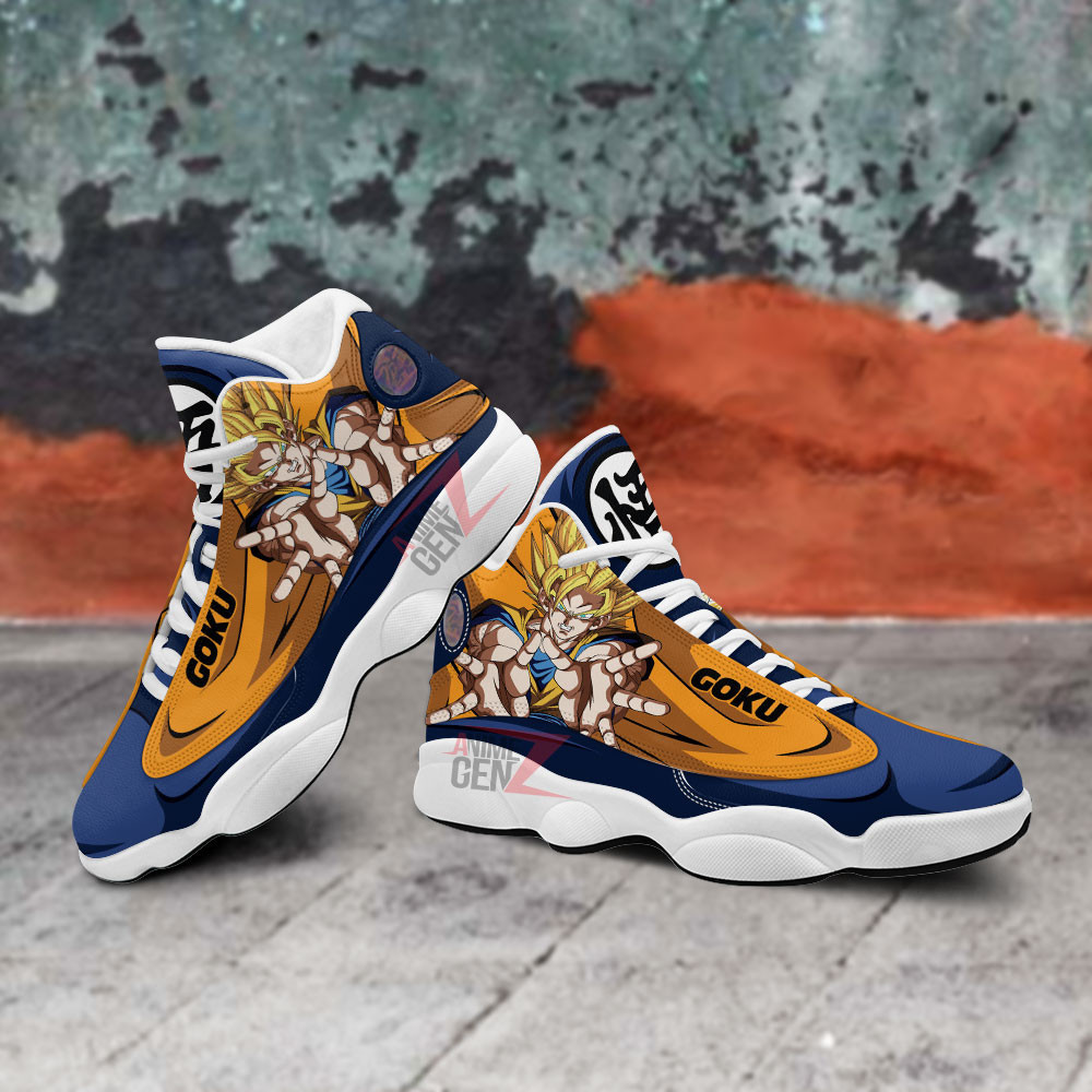 Dragon Ball Goku Super Saiyan 2 Air Jordan 13 Sneakers Custom Anime Shoes - Image 5