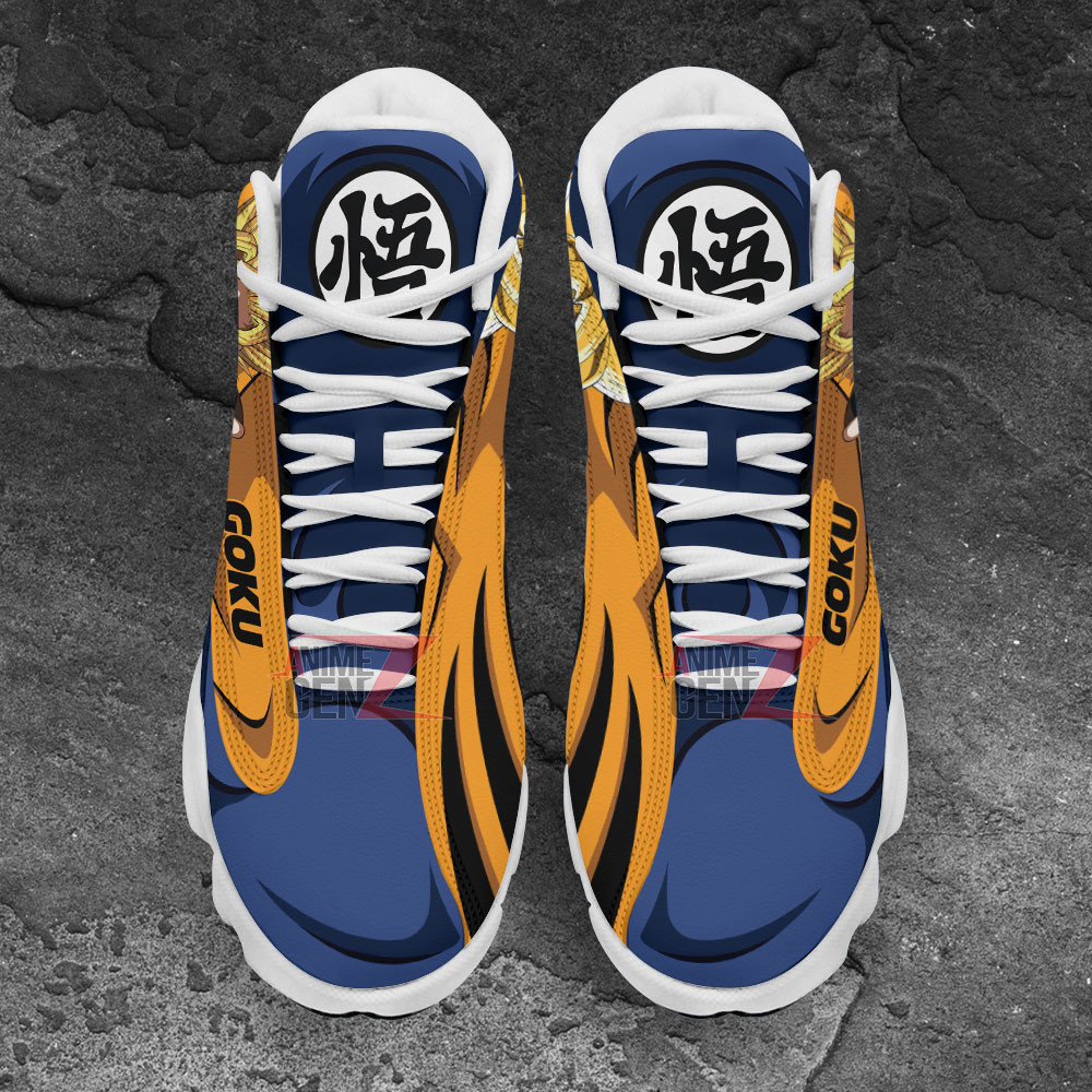 Dragon Ball Goku Super Saiyan 2 Air Jordan 13 Sneakers Custom Anime Shoes - Image 4