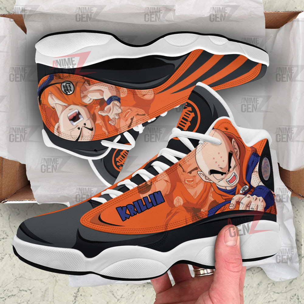 Dragon Ball Krillin Air Jordan 13 Sneakers Custom Anime Shoes - Image 3
