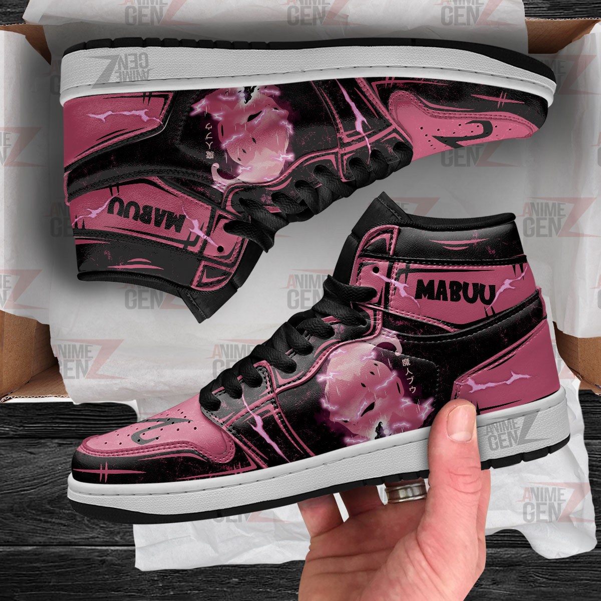 Dragon Ball Majin Buu JD Sneakers Custom Anime Shoes - Image 4