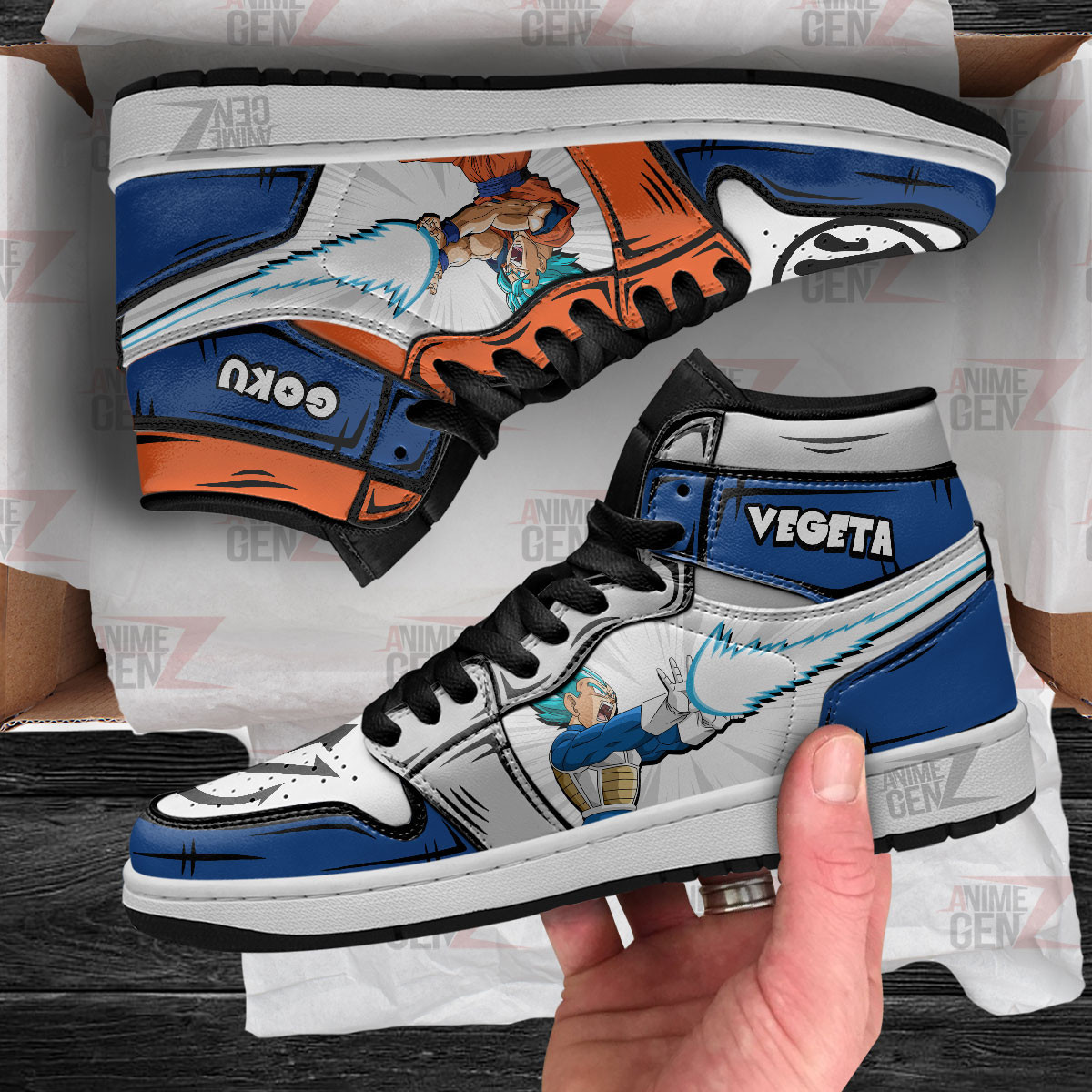 Dragon Ball Son Goku Vegeta JD Sneakers Custom Anime Shoes - Image 4