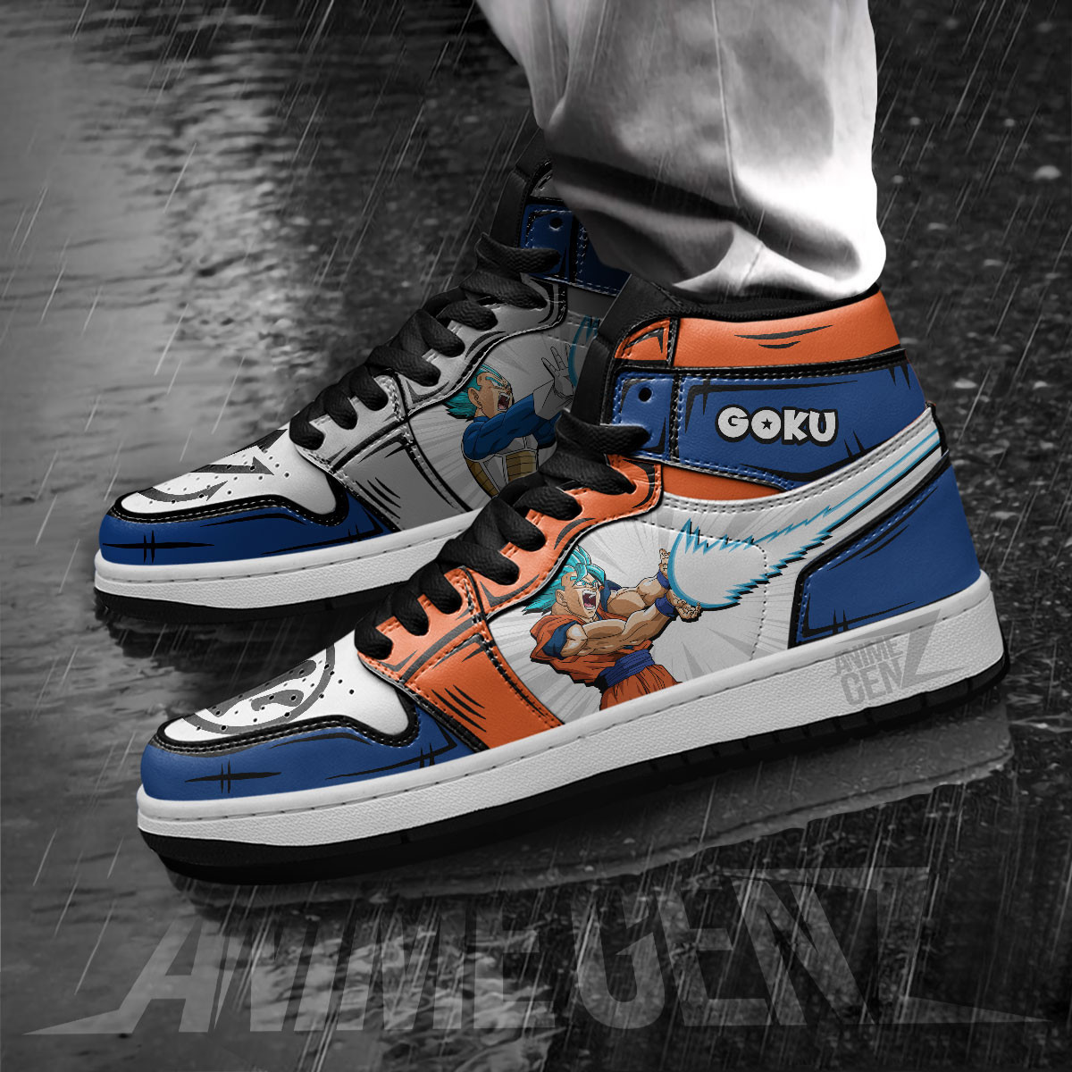 Dragon Ball Son Goku Vegeta JD Sneakers Custom Anime Shoes - Image 3