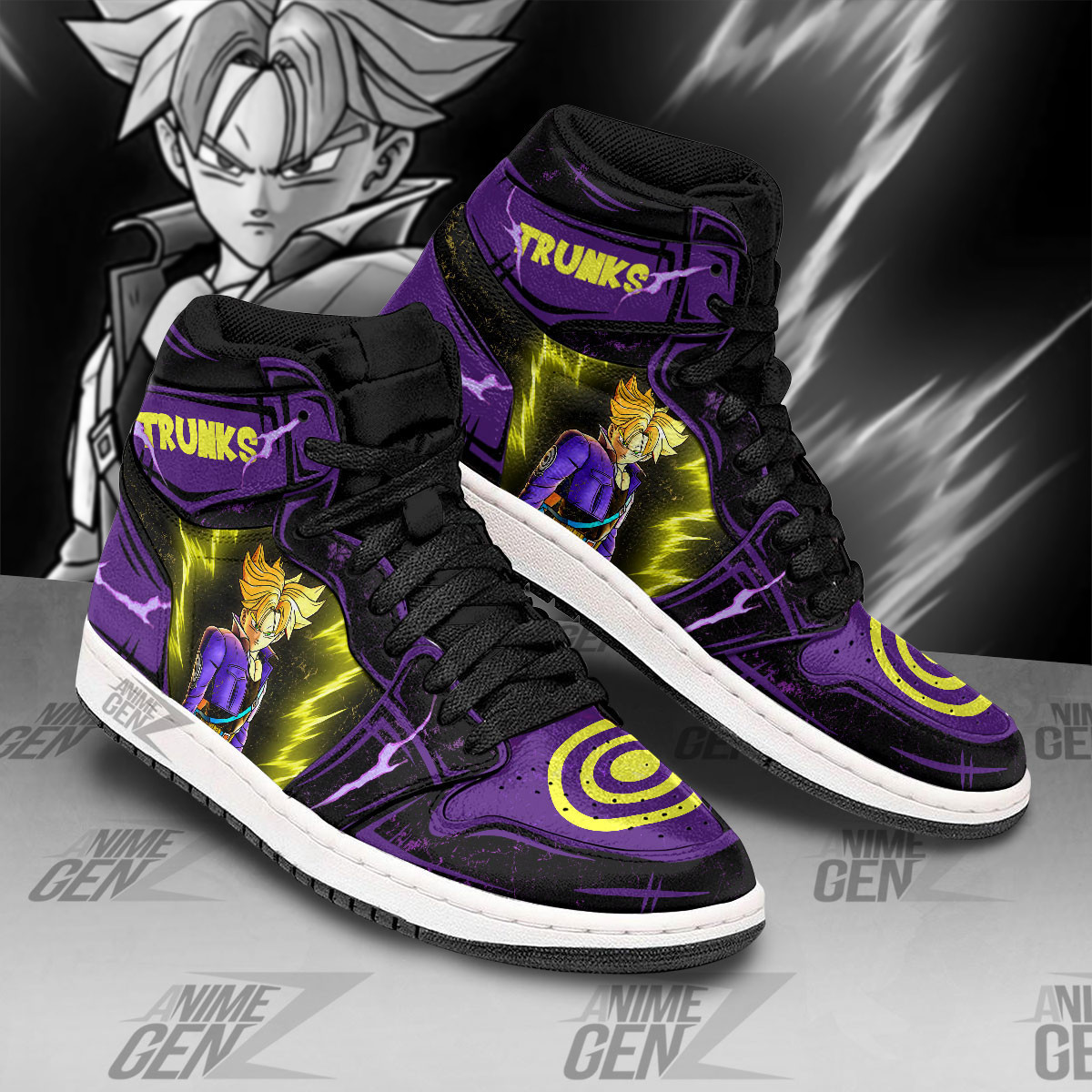 Dragon Ball Trunks JD Sneakers Custom Anime Shoes - Image 2