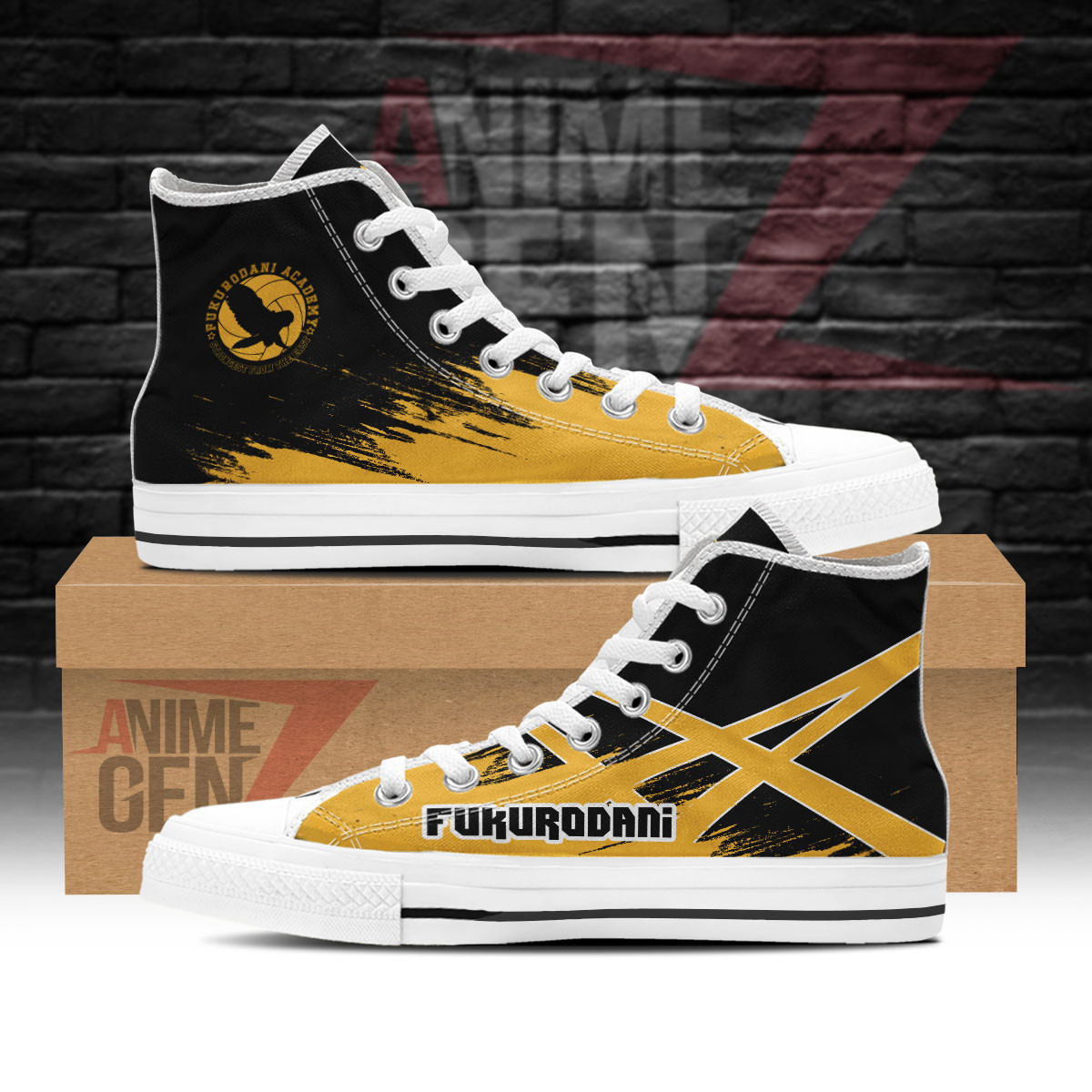Haikyuu Fukurodani High Top Shoes Custom Anime Shoes