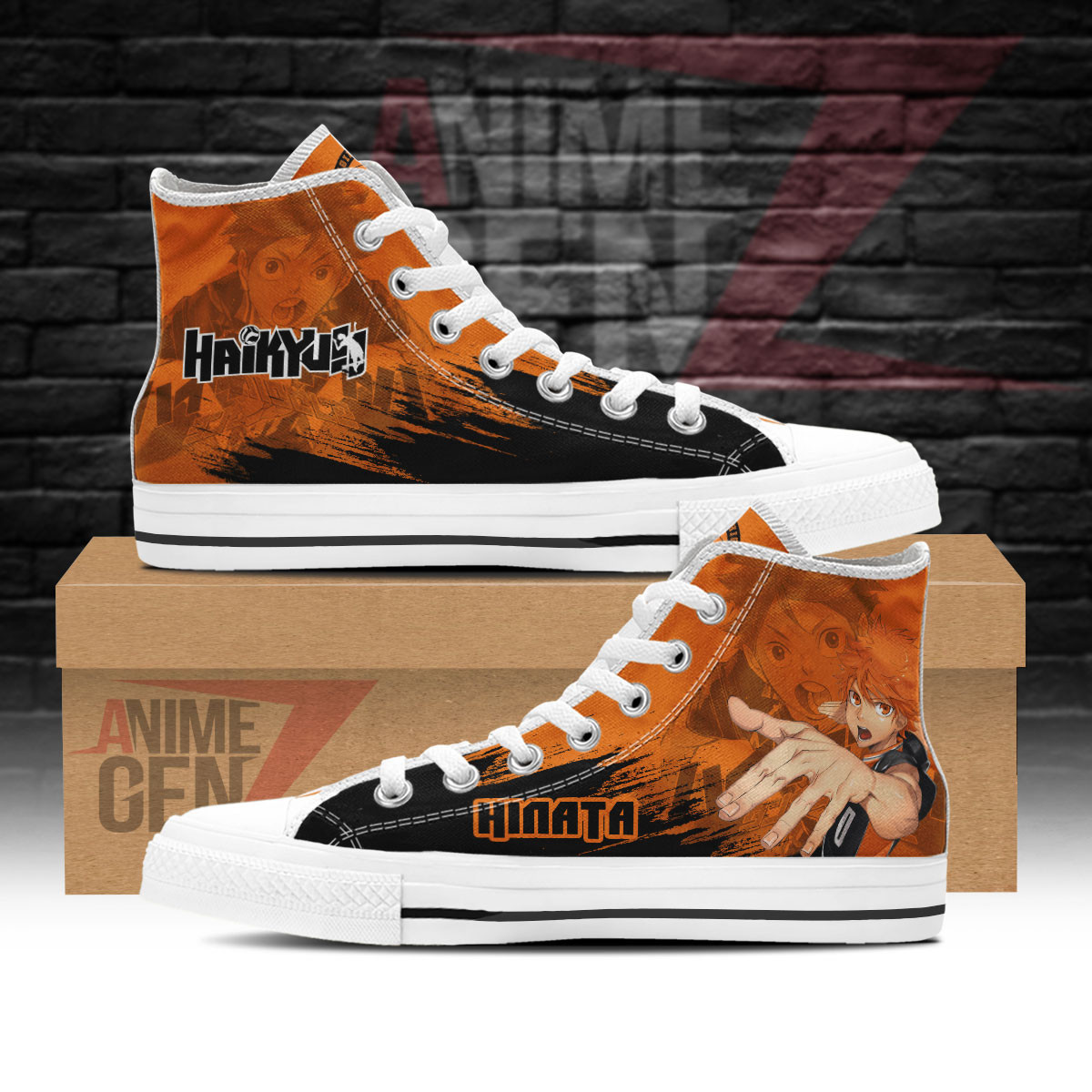 Haikyuu Hinata Shoyo High Top Shoes Custom Anime Shoes