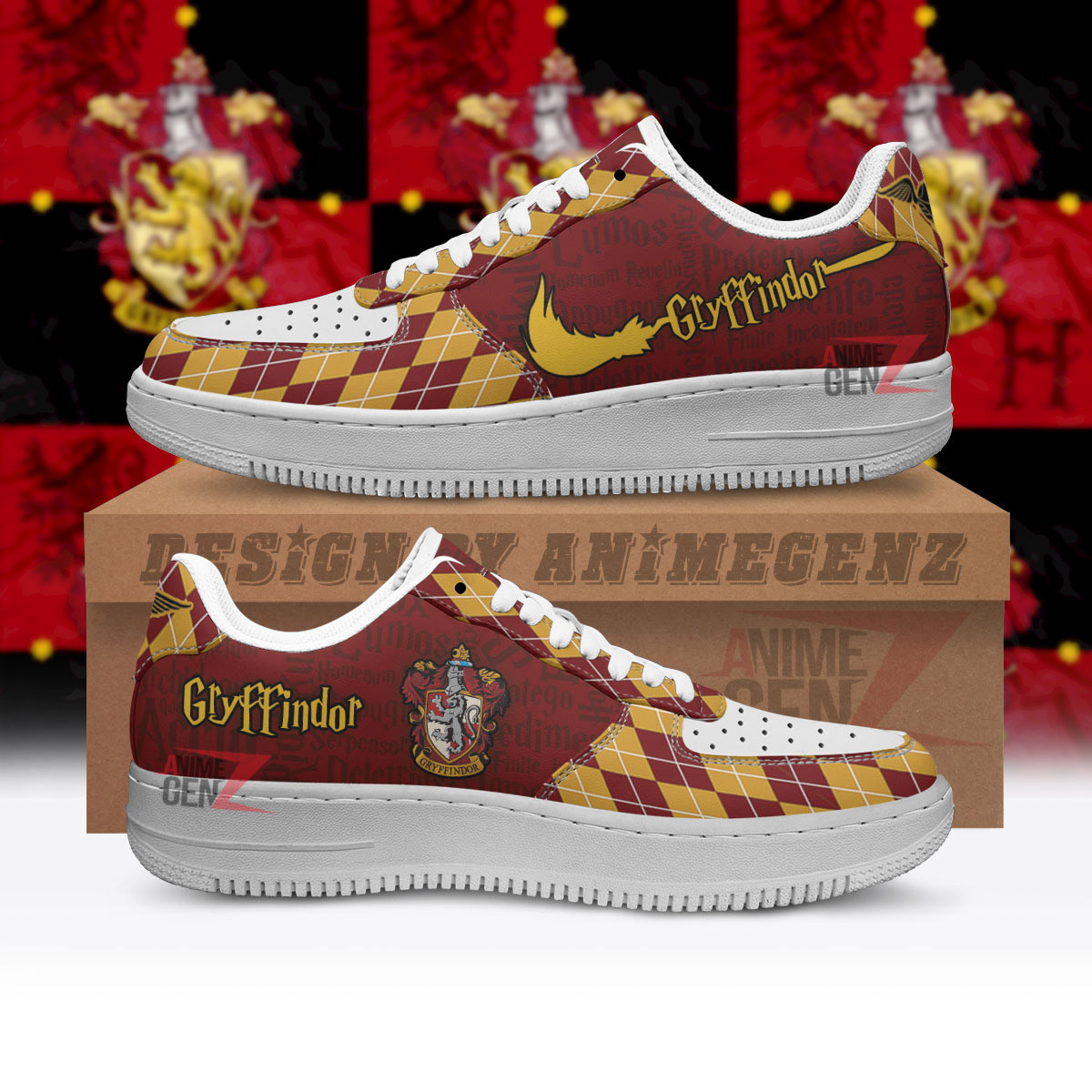 Harry Potter Gryffindor Air Force Sneakers Custom Anime Shoes - Image 5