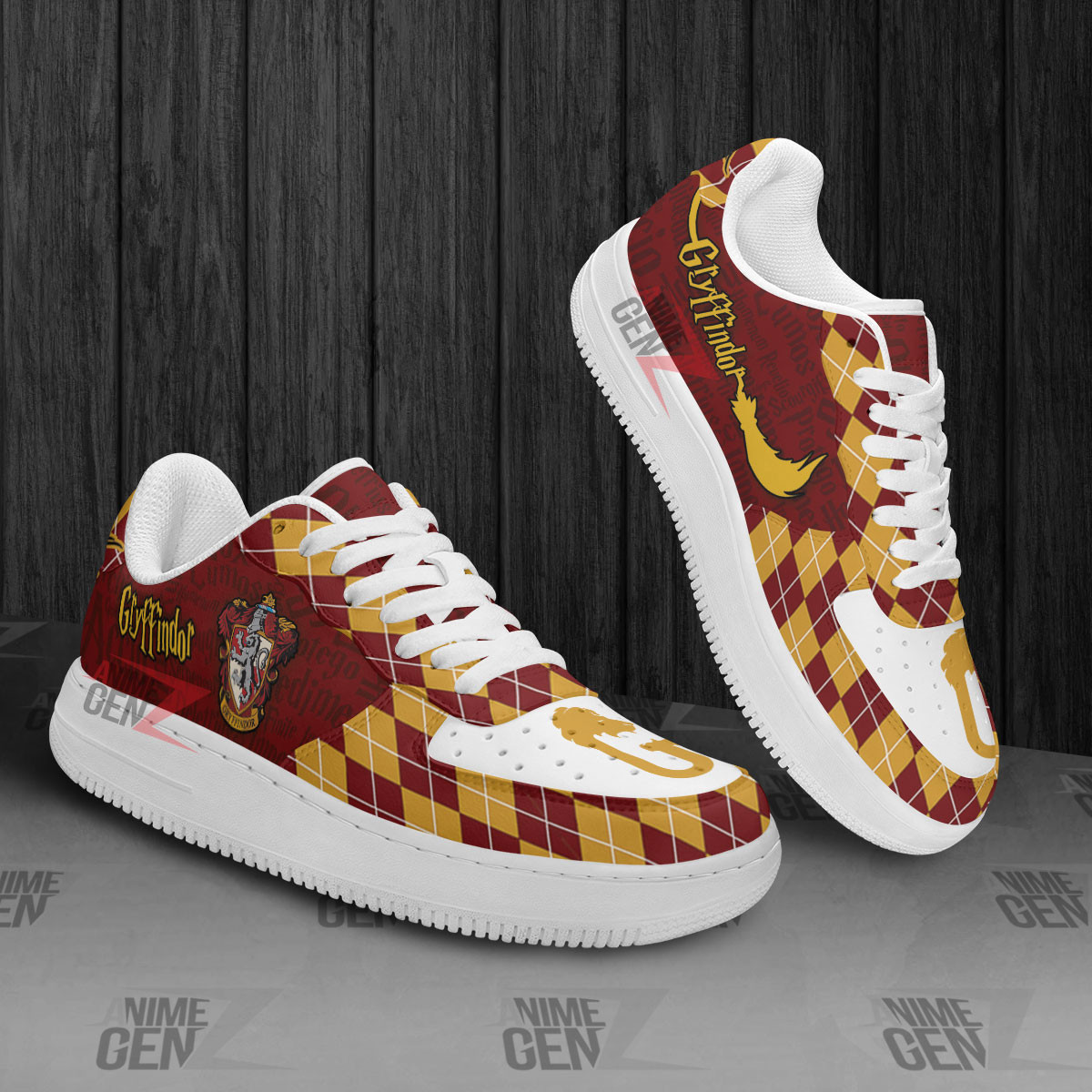 Harry Potter Gryffindor Air Force Sneakers Custom Anime Shoes - Image 2