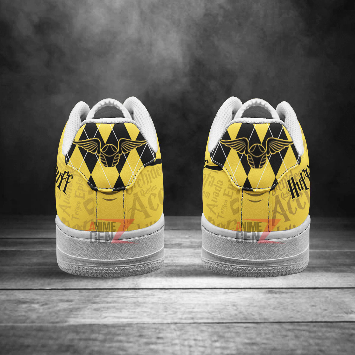 Harry Potter Hufflepuff Air Force Sneakers Custom Anime Shoes - Image 5