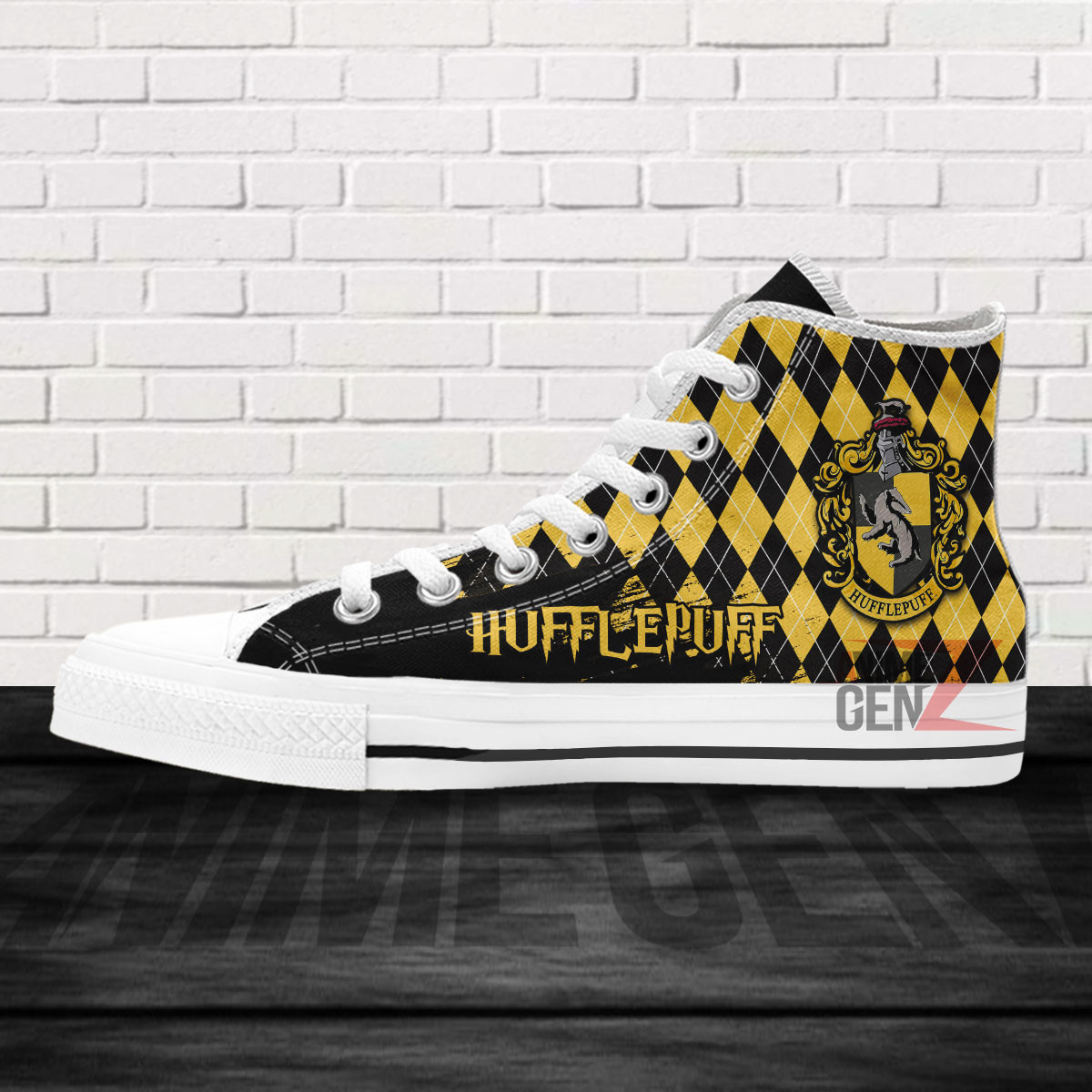 Harry Potter Hufflepuff High Top Shoes Custom Anime Shoes - Image 4
