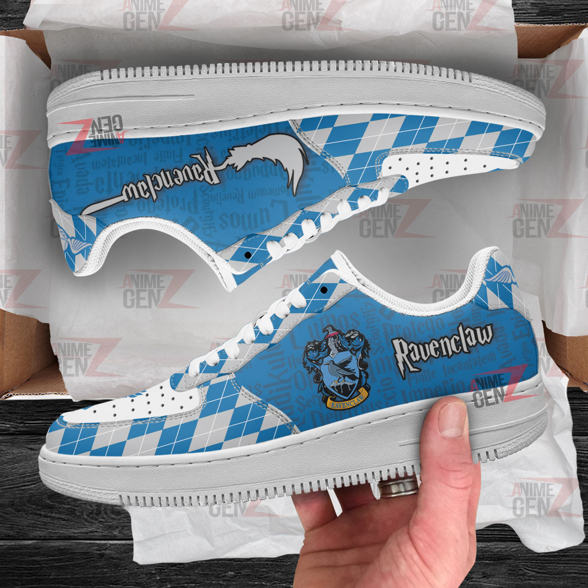 Harry Potter Ravenclaw Air Force Sneakers Custom Anime Shoes - Image 2