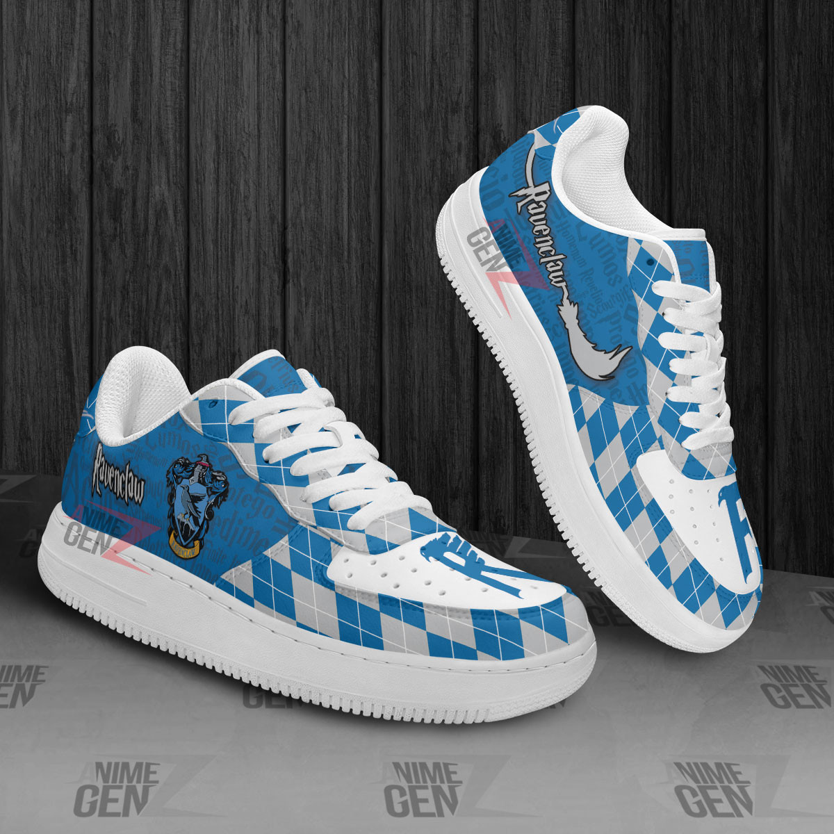 Harry Potter Ravenclaw Air Force Sneakers Custom Anime Shoes - Image 3